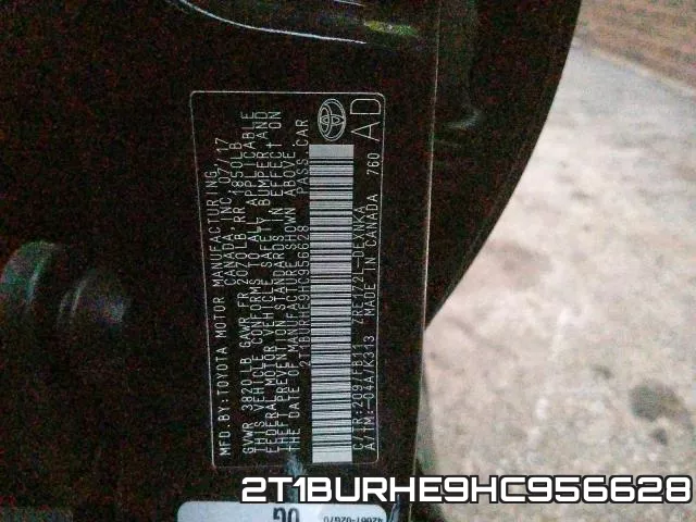 2T1BURHE9HC956628 фото 2