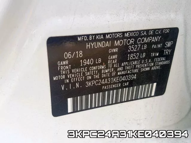 3KPC24A31KE040394 фото 2