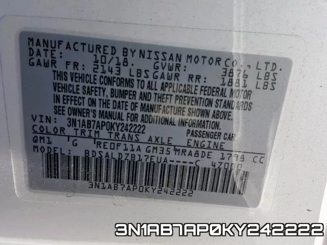 3N1AB7AP0KY242222 фото 2