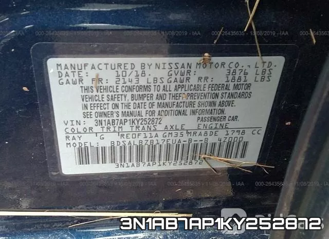 3N1AB7AP1KY252872 фото 10