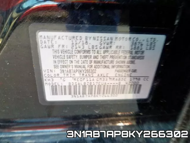 3N1AB7AP8KY266302 фото 2
