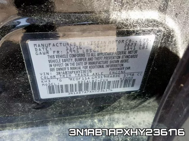 3N1AB7APXHY236176 фото 2