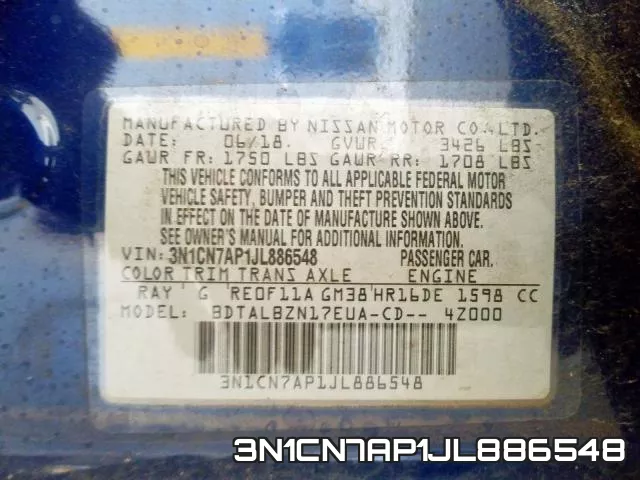 3N1CN7AP1JL886548 фото 2