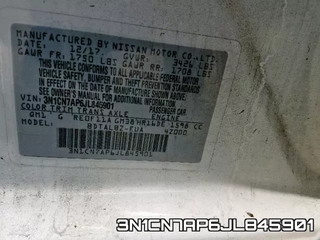 3N1CN7AP6JL845901 фото 2