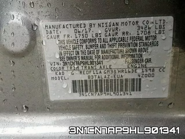 3N1CN7AP9HL901341 фото 2