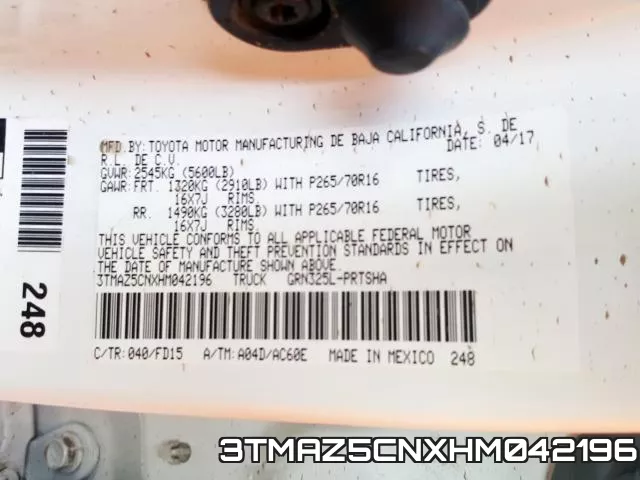 3TMAZ5CNXHM042196 фото 2