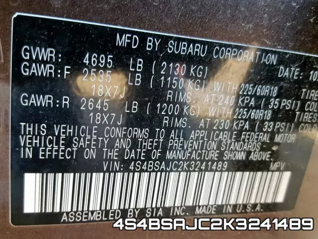 4S4BSAJC2K3241489 фото 2