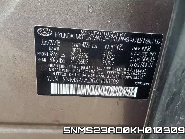 5NMS23AD0KH010309 фото 2