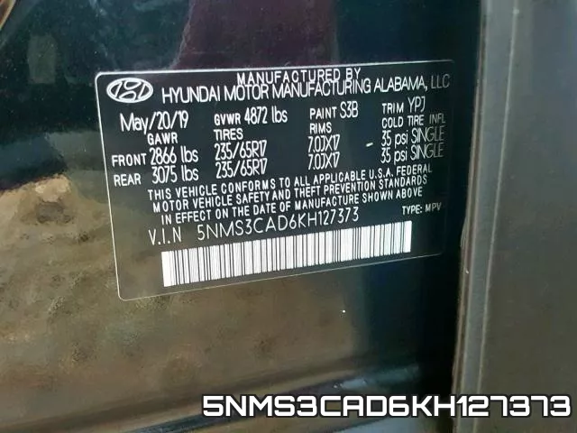 5NMS3CAD6KH127373 фото 2