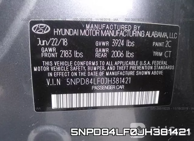 5NPD84LF0JH381421 фото 10