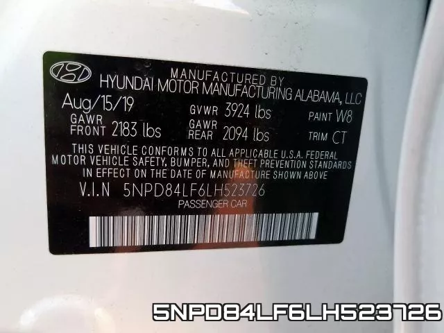 5NPD84LF6LH523726 фото 2