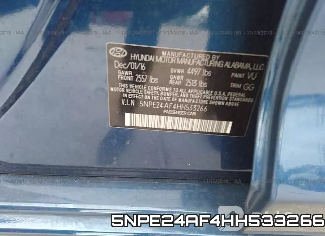 5NPE24AF4HH533266 фото 10