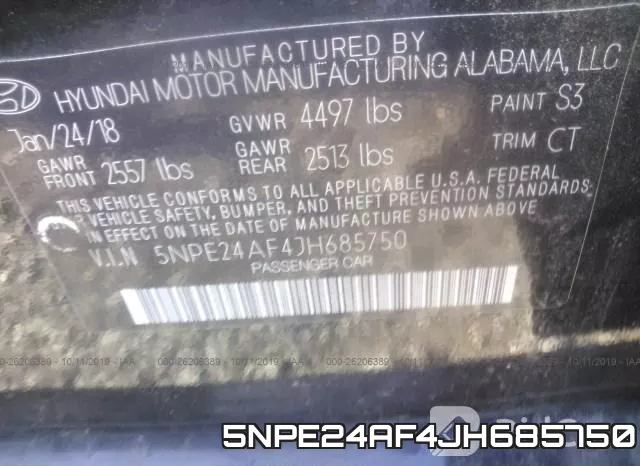 5NPE24AF4JH685750 фото 10