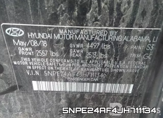 5NPE24AF4JH711134 фото 9