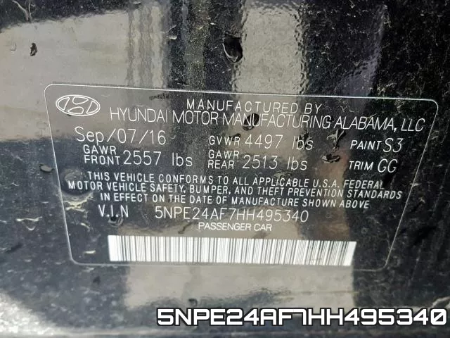 5NPE24AF7HH495340 фото 2
