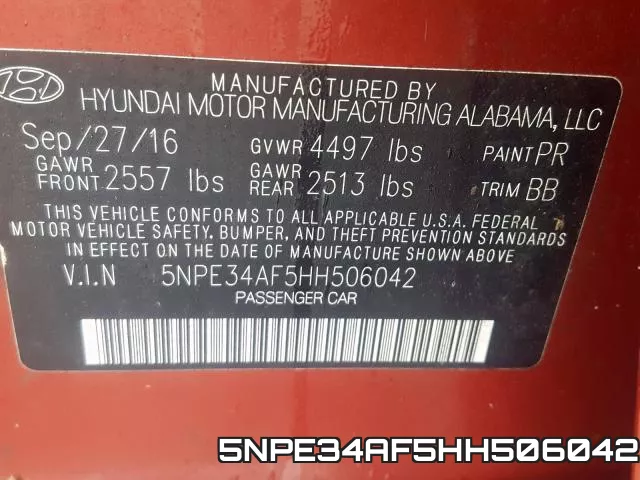 5NPE34AF5HH506042 фото 2