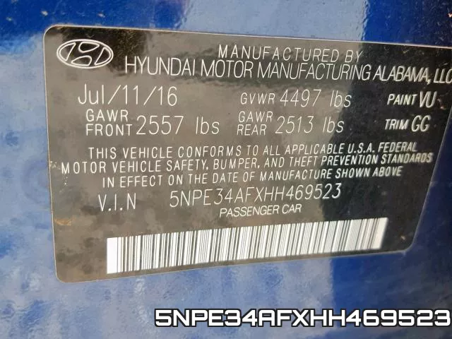 5NPE34AFXHH469523 фото 2