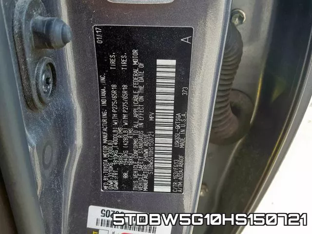 5TDBW5G10HS150721 фото 2