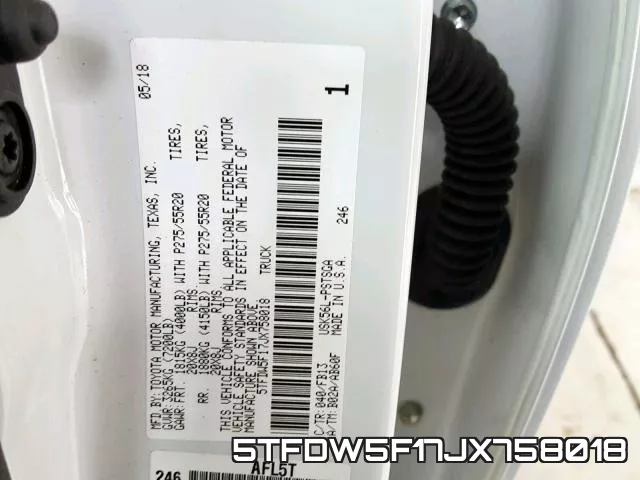 5TFDW5F17JX758018 фото 2