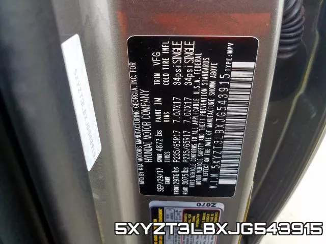 5XYZT3LBXJG543915 фото 2