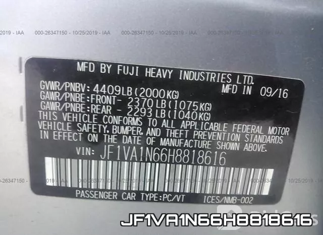 JF1VA1N66H8818616 фото 10