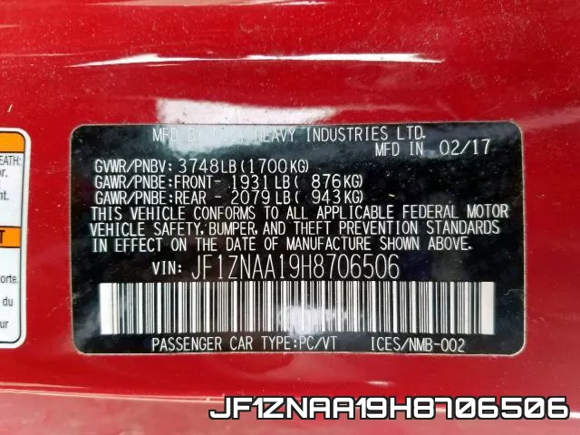 JF1ZNAA19H8706506 фото 2