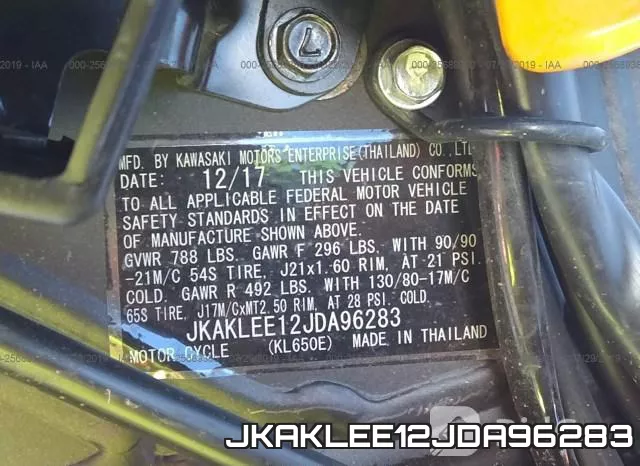 JKAKLEE12JDA96283 фото 2
