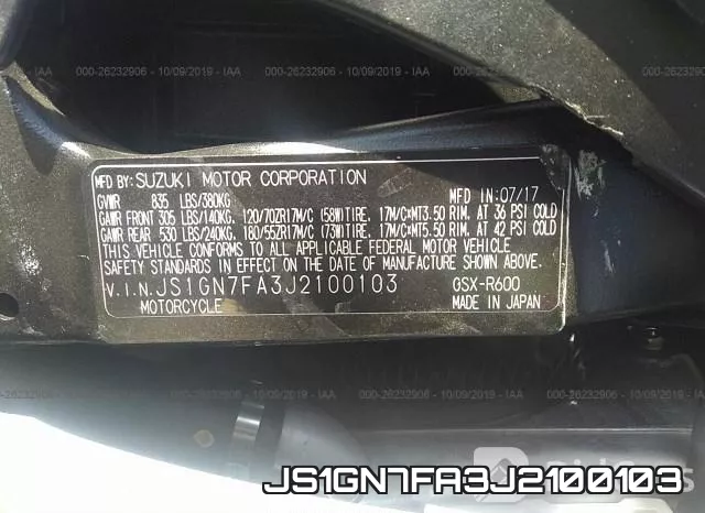 JS1GN7FA3J2100103 фото 2
