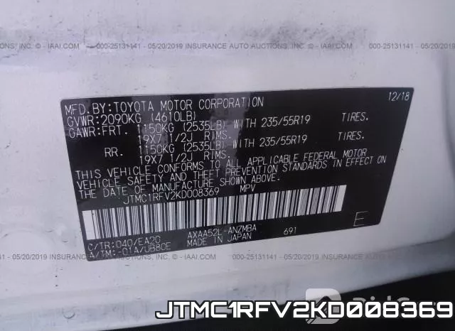 JTMC1RFV2KD008369 фото 10