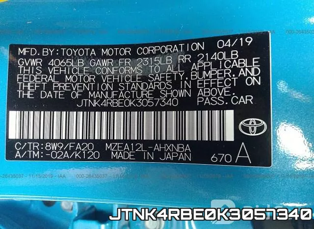JTNK4RBE0K3057340 фото 10