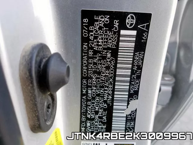 JTNK4RBE2K3009967 фото 2