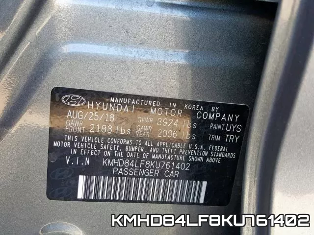 KMHD84LF8KU761402 фото 2