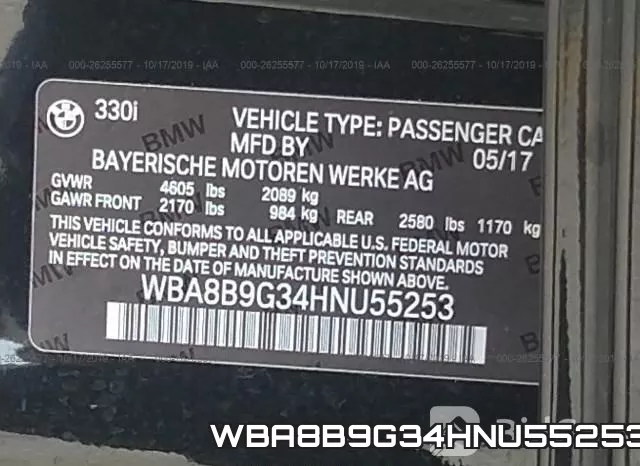 WBA8B9G34HNU55253 фото 10