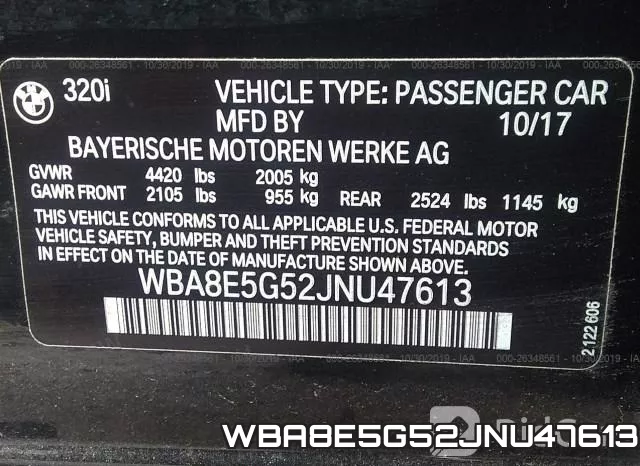 WBA8E5G52JNU47613 фото 10