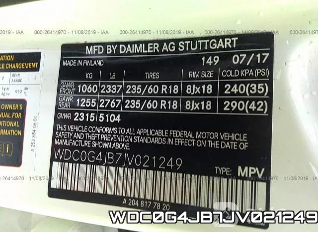 WDC0G4JB7JV021249 фото 10