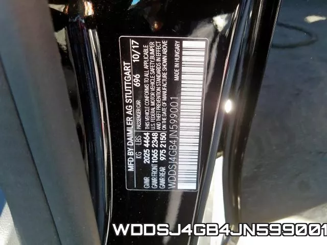 WDDSJ4GB4JN599001 фото 2
