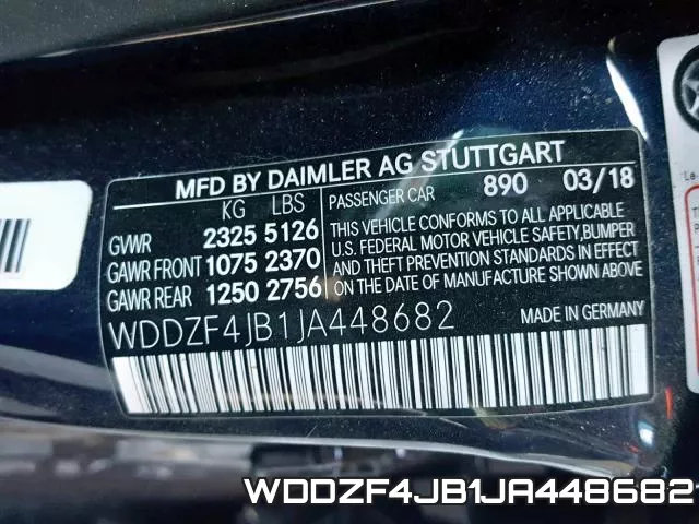 WDDZF4JB1JA448682 фото 2