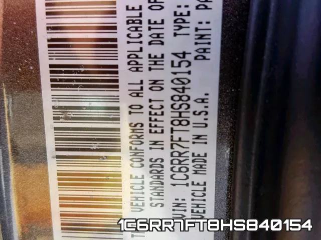 1C6RR7FT8HS840154 фото 2