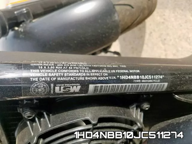 1HD4NBB10JC511274 фото 2