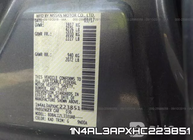 1N4AL3APXHC223851 фото 8