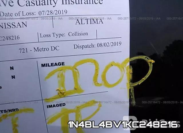 1N4BL4BV1KC248216 фото 8