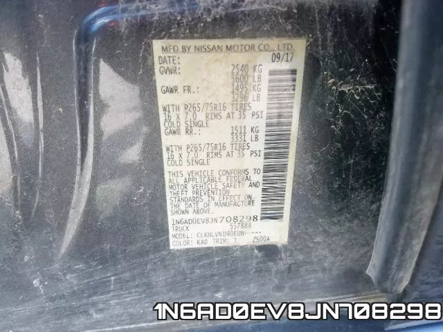1N6AD0EV8JN708298 фото 2