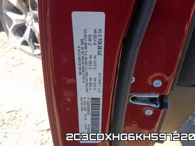2C3CDXHG6KH597220 фото 2