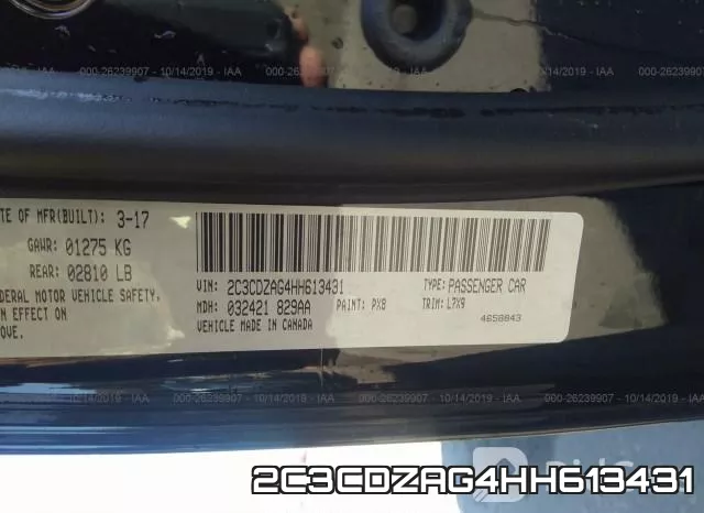 2C3CDZAG4HH613431 фото 9