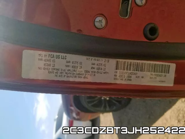 2C3CDZBT3JH252422 фото 2