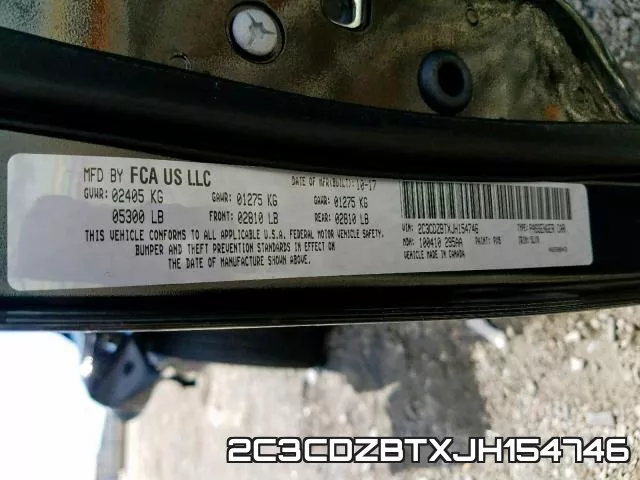 2C3CDZBTXJH154746 фото 2