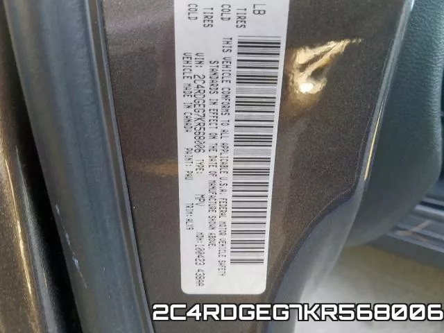 2C4RDGEG7KR568006 фото 2