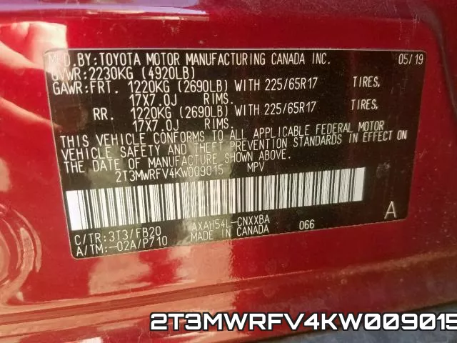 2T3MWRFV4KW009015 фото 2