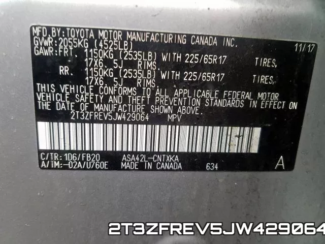 2T3ZFREV5JW429064 фото 2