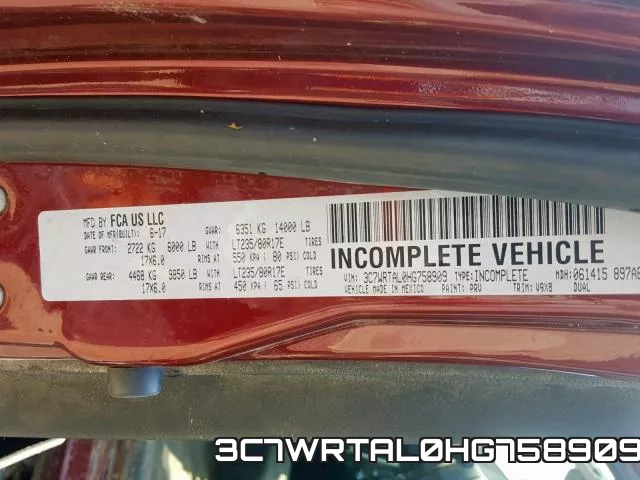 3C7WRTAL0HG758909 фото 2
